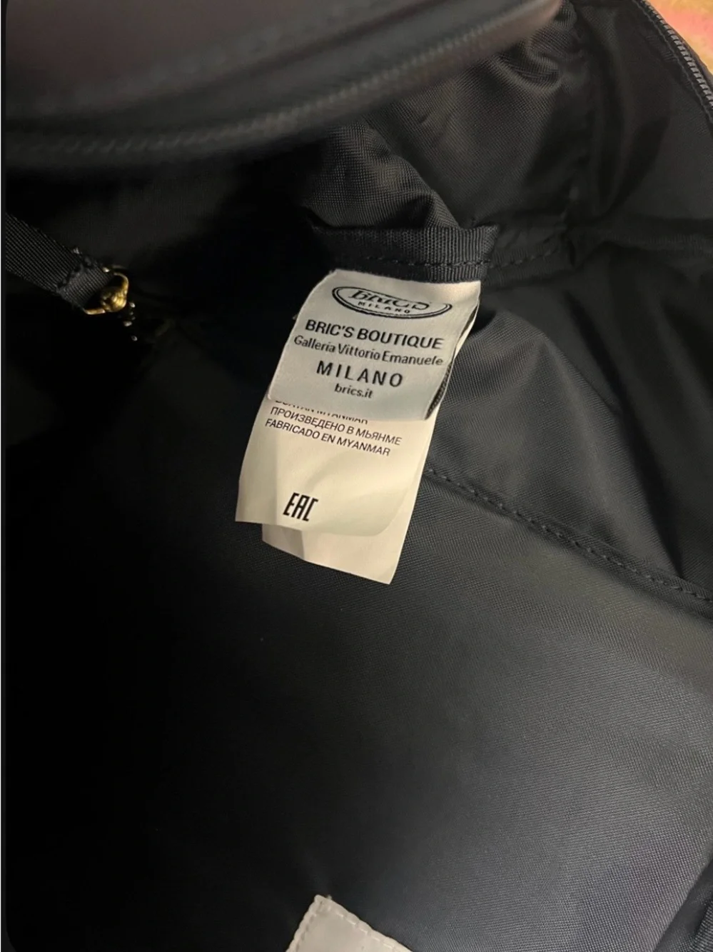 Bric's Nylon Leather Carry-On Boarding Duffle Bag Marine Blue